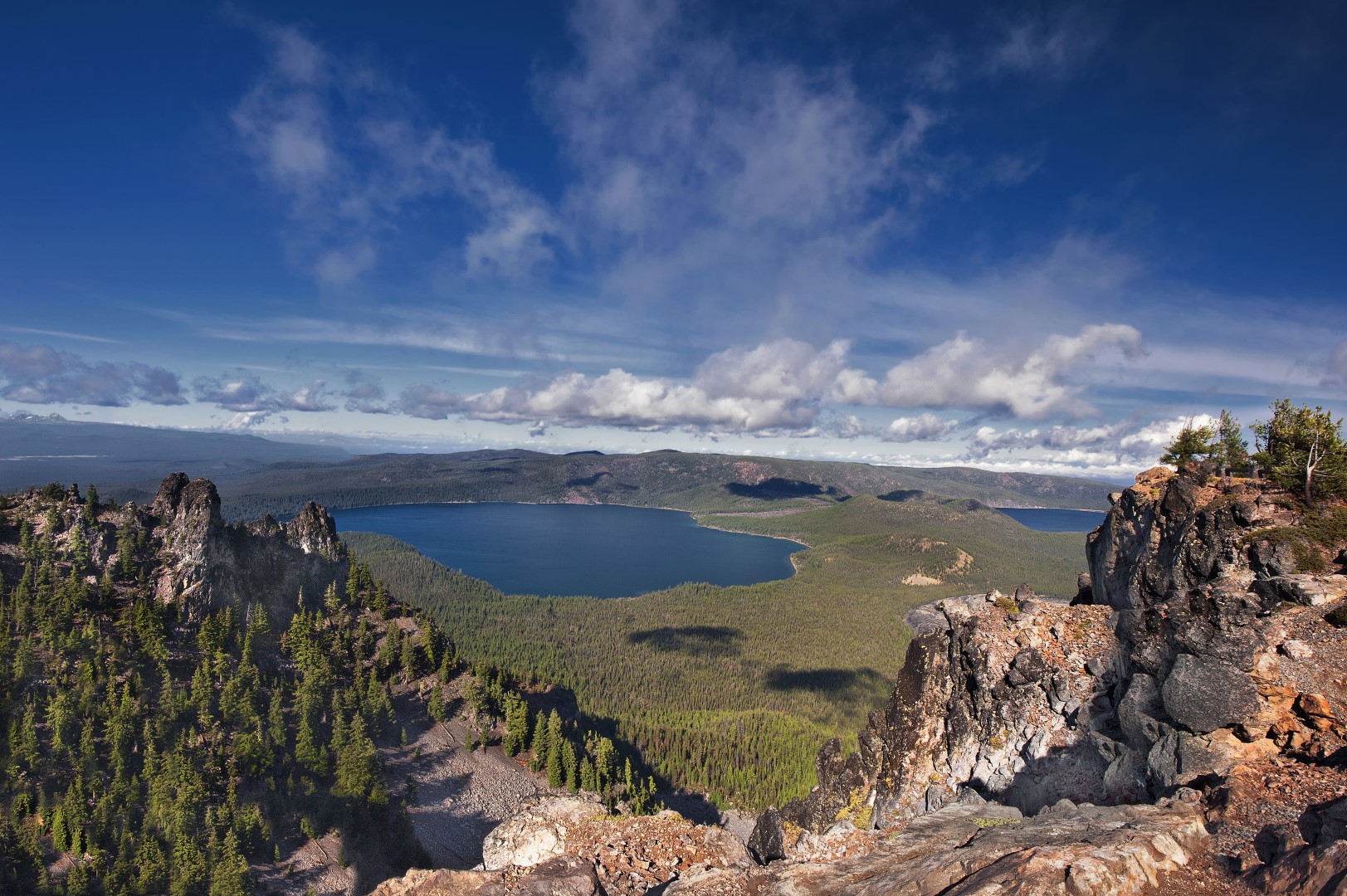 Newberry National Volcanic Monument Topo Map, Deschutes County OR (East